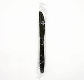 IND WRAPPED HVY BLACK AMBER PLASTIC KNIFE
